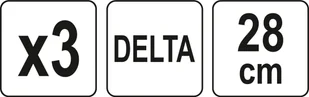 Yato Siatka ścierna P220 DELTA trójkątna o boku 280mm 3 szt do szlifierki YT-84616 - Materiały ścierne - miniaturka - grafika 3