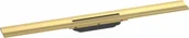 Odpływy liniowe - HANSGROHE 56051990 RainDrain Flex Element zewnętrzny odpływu 80 cm z możliwością przycięcia i do montażu przy ścianie złoty optyczny polerowany - miniaturka - grafika 1