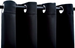vidaXL Zasłony zaciemniające z metalowymi kółkami, 2 szt., czarne Zasłony zaciemniające z metalowymi kółkami, 2 szt., czarne - Zasłony - miniaturka - grafika 4