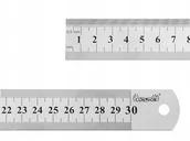 Poziomice, łaty, miary - Przymiar Liniowy 300 MM Liniał Linijka Stalowy - miniaturka - grafika 1