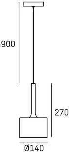 CosmoLight COPENHAGEN P01028CU lampa wisząca 1x28W/G9 P01028CU - Lampy sufitowe - miniaturka - grafika 6