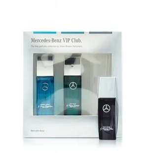 MERCEDES BENZ Zestaw VIP Club Black Leather by Honorine Blanc 7ml + Pure Woody by Harry Fremont 7ml + Energetic Aromatic by Annie Buzantian 7ml woda toaletowa - Zestawy perfum męskich - miniaturka - grafika 4
