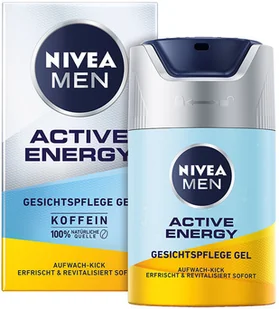 Nivea Men NIVEA Men Active Energy żel do pielęgnacji twarzy (50 ml), rewitalizujący krem do twarzy dla mężczyzn, szybko wchłaniający się krem nawilżający przeciwko oznakom zmęczenia - Kremy do twarzy - miniaturka - grafika 2