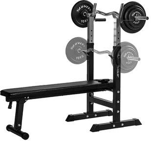 Movit ŁAWECZKA POD SZTANGĘ ŁAWKA DO ĆWICZEŃ STOJAKI 20040884 - Ławki treningowe - miniaturka - grafika 6