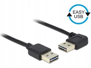 Delock EASY-USB-KAB.2.0 A (gewink. RE/LI)-> eus-A 0.5 m Czarny 85176 - Kable USB - miniaturka - grafika 4