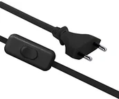 Przewody elektryczne - Conotech zasilający Euro z wyłącznikiem i abisolierten zakończeniami 1,5 m czarny - miniaturka - grafika 1