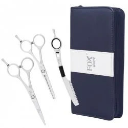 Fox Color komplet nożyczki + degażówki + nóż chiński + etui - Nożyczki fryzjerskie - miniaturka - grafika 2