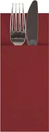 Akcesoria i części AGD - Staples Torebki na sztućce papstar skł w 1/8 40x33cm serwetka airlaid bordowy 480/p PP0443 - miniaturka - grafika 1
