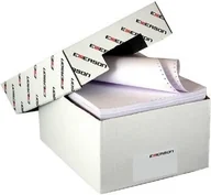 Papier do drukarek - Emerson Papier komputerowy składanka jednowarstwowy 240 mm x 12", podwyższona białość - miniaturka - grafika 1