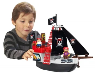 Ecoiffier Abrick Klocki Zestaw Statek Piracki z figurkam 3130 - Klocki - miniaturka - grafika 2