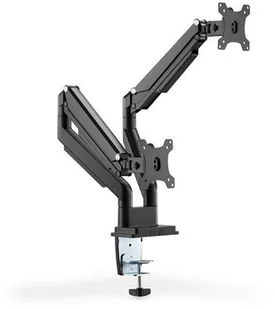 Digitus Ramię biurkowe podwójne z zaciskiem regulowane 2xLCD max. 32" max. 2x 9kg uchylno-obrotowe czarny DA-90395 - Uchwyty do monitorów - miniaturka - grafika 8