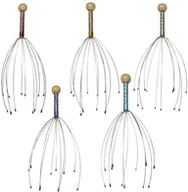 Masażery - Orteo Masażer do stymulacji skóry głowy - działanie antystresowe, stymulacja cebulek włosowych - ajurwedyjski masażer głowy (ISO Scalp Massager) - miniaturka - grafika 1