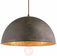 Lampy sufitowe - Globo Lighting LAMPA wisząca XIRENA 58307H metalowa OPRAWA zwis kopuła retro rdza XIRENA 58307H - miniaturka - grafika 1