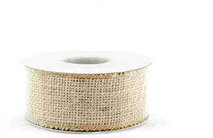 PartyDeco Taśma dekoracyjna "Jutowa", brązowa, 500 x 4 cm TJ2-4 - Dekoratorstwo - miniaturka - grafika 2