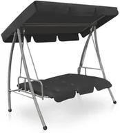 Huśtawki - vidaXL Huśtawka ogrodowa z baldachimem, 192x118x175 cm, antracytowa - miniaturka - grafika 1