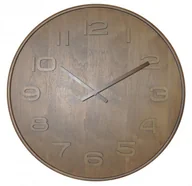 Zegary - Nextime Zegar ścienny Wood Wood Big brązowy 3095 BR - miniaturka - grafika 1
