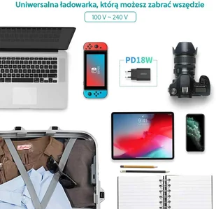 CHOETECH Ładowarka sieciowa CHOETECH Q5004 Czarny - Ładowarki do telefonów - miniaturka - grafika 6
