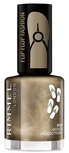 Rimmel Flipflop Fashion 8 ml Lakier do paznokci 818 Gold Addiction - Odżywki do paznokci - miniaturka - grafika 2