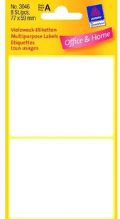 Avery Zweckform Etykiety do odręcznego opisywania 77 x 59mm Zweckform 3046 - Etykiety samoprzylepne i bloki etykiet - miniaturka - grafika 3