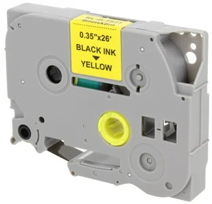 Brother Zamiennik taśmy TZE-621 9mm żółta/czarny - Etykiety do drukarek - miniaturka - grafika 2