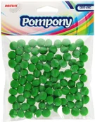 Dekoratorstwo - Brewis Pompony zielone 10mm 100szt. w opak. VB8778 - miniaturka - grafika 1
