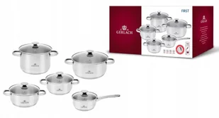 Gerlach Zestaw garnków First 10el. 192840 - Zestawy garnków i patelni - miniaturka - grafika 4