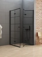 Kabiny prysznicowe - New Trendy New Soleo Black 90x90 D-0289A - miniaturka - grafika 1