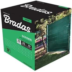 BRADAS Taśma ogrodzeniowa balkonowa zielona 19cm x 35m + klipsy 0261 TOB4501935GRL - Ogrodzenia - miniaturka - grafika 5