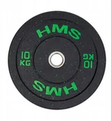 Obciążenia - HTBR10 Green Talerz Olimpijski Bumper 10 Kg Hms - miniaturka - grafika 1