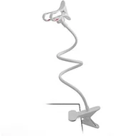 Uchwyty samochodowe do telefonów - System-S System-S uniwersalny uchwyt na telefon komórkowy uchwyt elastyczny stół i łóżko łabędzia szyja uchwyt uchwyt do smartfona telefon komórkowy w kolorze białym 53086337 - miniaturka - grafika 1