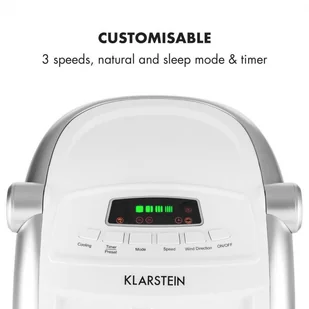 Klarstein Maxfresh WH Schładzacz powietrza 6L 65W Pilot Pakiet lodowy ACO6-Maxfresh-W - Klimatory - miniaturka - grafika 8