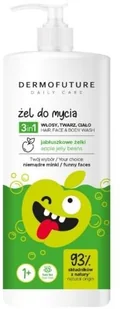 DermoFuture Żel do Mycia 3 w 1 Jabłuszkowe Żelki 500 ml - Kosmetyki do kąpieli - miniaturka - grafika 2