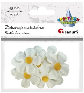 Kwiaty materialowe A10 Byosa margaretki 4.5cm - Dekoracje domu - miniaturka - grafika 2