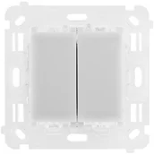 Klawisze i ramki - Simon SA SIMON54 Touch Łącznik/Przycisk podwójny uniwersalny, 230V, 2x6A ST2M - miniaturka - grafika 1