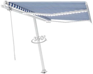 VidaXL Lumarko Automatycznie zwijana markiza, LED i czujnik wiatru, 350x250 cm 3068892 VidaXL - Markizy - miniaturka - grafika 28