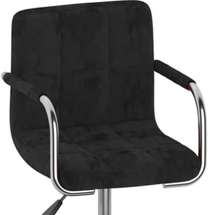 Fotel biurowy, krzesło biurowe vidaXL Obrotowe krzesło biurowe, czarne, tapicerowane aksamitem! 334603 - Fotele i krzesła biurowe - miniaturka - grafika 8