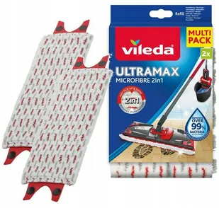 Vileda Wkład do mopa Ultramax i Ultramat TURBO 2szt 167720 - Miotły, szufle, mopy - miniaturka - grafika 4