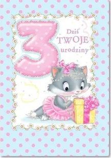 Kartka okolicznościowa Urodziny 3 MF08 Nowa - Militaria i wojskowość - miniaturka - grafika 2