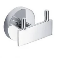 Wieszaki łazienkowe - Blue Water Hugo Haczyk podwójny chrom HUG-002 - miniaturka - grafika 1