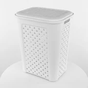 Akcesoria łazienkowe - Tontarelli Kosz na pranie brudownik Arianna 50,7 l biały 0307003133 - miniaturka - grafika 1