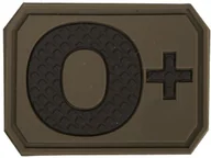 Odzież taktyczna i umundurowanie - Mil-Tec Emblemat z grupą krwi 0+ olive (16831701) 16831701 - miniaturka - grafika 1