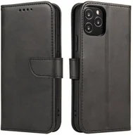 Etui i futerały do telefonów - Hurtel Futerał etui portfel z klapką do iPhone 12 Pro / iPhone 12 czarny - miniaturka - grafika 1