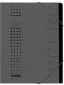Teczki i skoroszyty - Elba 400001032 teczka na dokumenty szyc, opakowanie 5 sztuk, format A4, 12 przegródek, z pustymi etykietami, z kartonu w kolorze antracytowym 400001032 - miniaturka - grafika 1