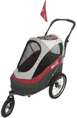 Transportery dla kotów - Wózek innopet Sporty przyczepa podłodziowa Pet Stroller dogtrailer składany składany psy Buggy psy zmienną rower wisiorek dla opon psy powietrza w zestawie osłona przeciwdeszczowa - miniaturka - grafika 1