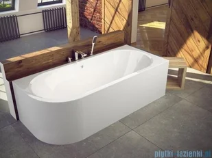 Besco Avita 150x75 wanna asymetryczna prawa + obudowa + syfon (#WAA-150-NP/OAA-150-NS/19975) - Wanny - miniaturka - grafika 5
