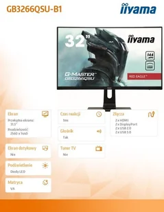 IIYAMA GB3266QSU-B1 - Monitory - miniaturka - grafika 7