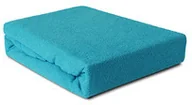 Prześcieradła - Darymex Prześcieradło Frotte z gumką turkusowe 220x200 dx-220-pft-012 - miniaturka - grafika 1