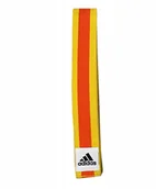 Kimona, stroje i obuwie - Adidas Pół Pas Dwukolorowy Judo Żółty 280 cm - miniaturka - grafika 1