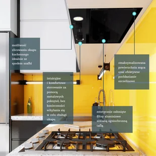 Globalo Floweri 60.1 Black - Okapy kuchenne - miniaturka - grafika 9