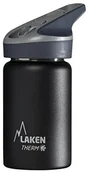 Butelki termiczne - Laken  Thermo Jannu termos termos ze stali nierdzewnej butelka na wodę butelka do picia szerokie otwarcie  0.35L, czarny, 350 ml TJ3N - miniaturka - grafika 1